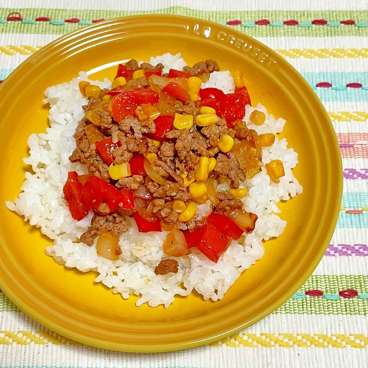 焼肉のタレで簡単☆ガパオ風ライス